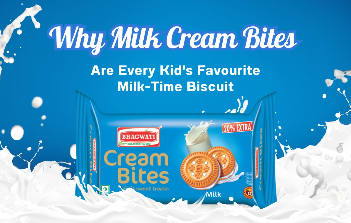 Why Milk Cream Bites Are Every Kid’s Favourite Milk-Time Biscuit